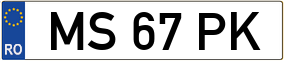 Trailer License Plate